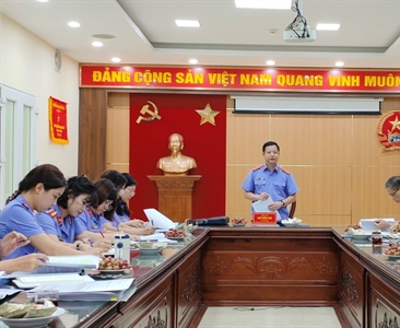 Viện KSND thành phố Hà Nội kiểm tra công tác nghiệp vụ năm 2024 tại Viện...